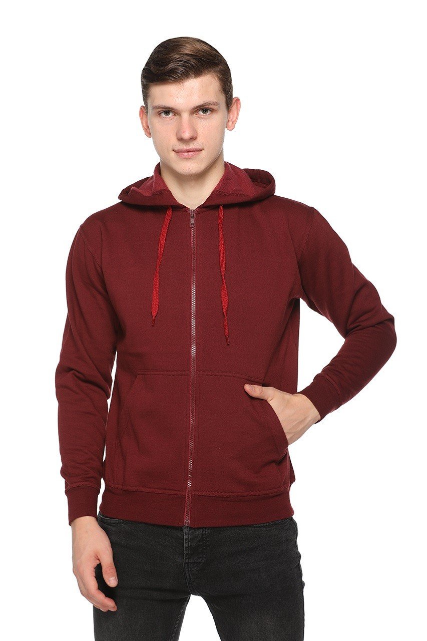 Pikmee Zero Degree Maroon Zipper Hoodie