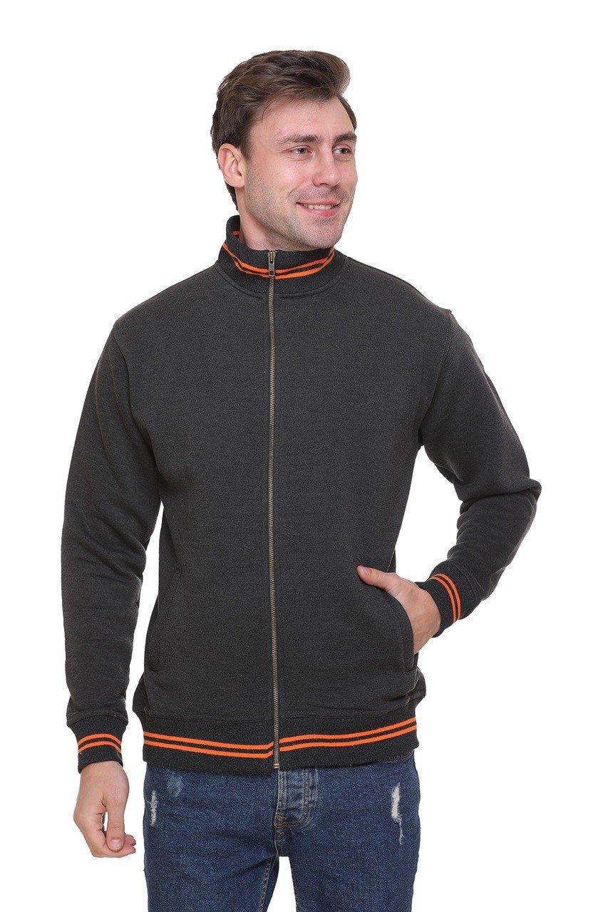 Pikmee Zero Degree Turtle Neck Charcoal Grey Sweatshirt