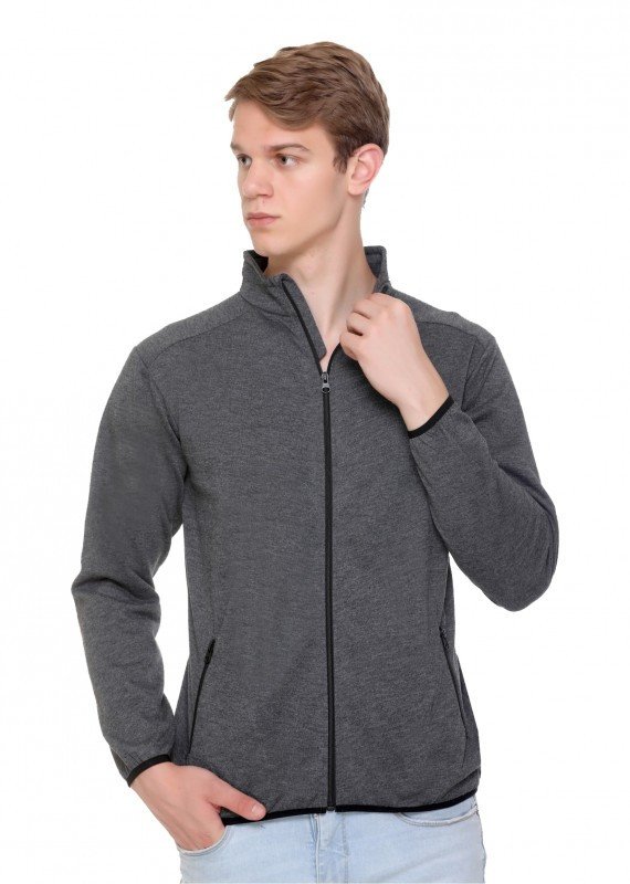 Grey Color North Pole Sweatshirt Jacket