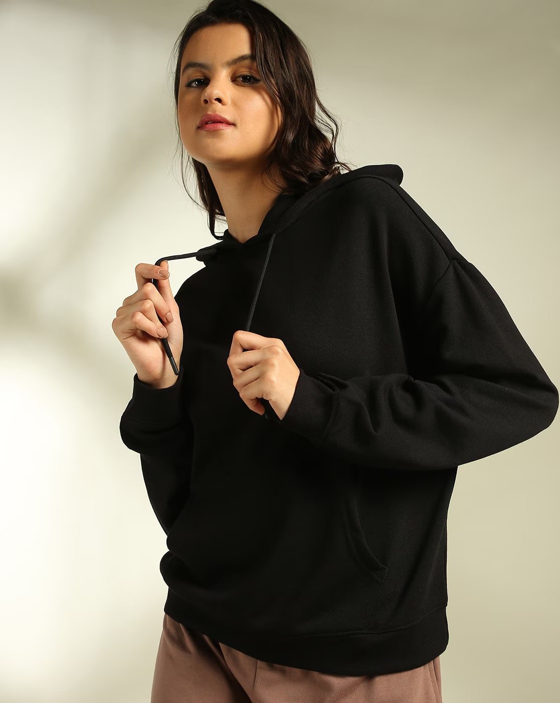 Women's Cotton Hoodie's Manufacturer - Black