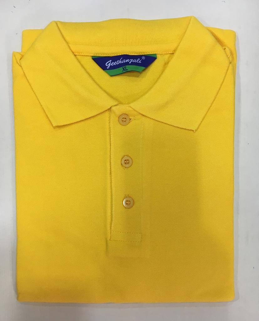 Geethanjali Polo Neck T shirt - Yellow