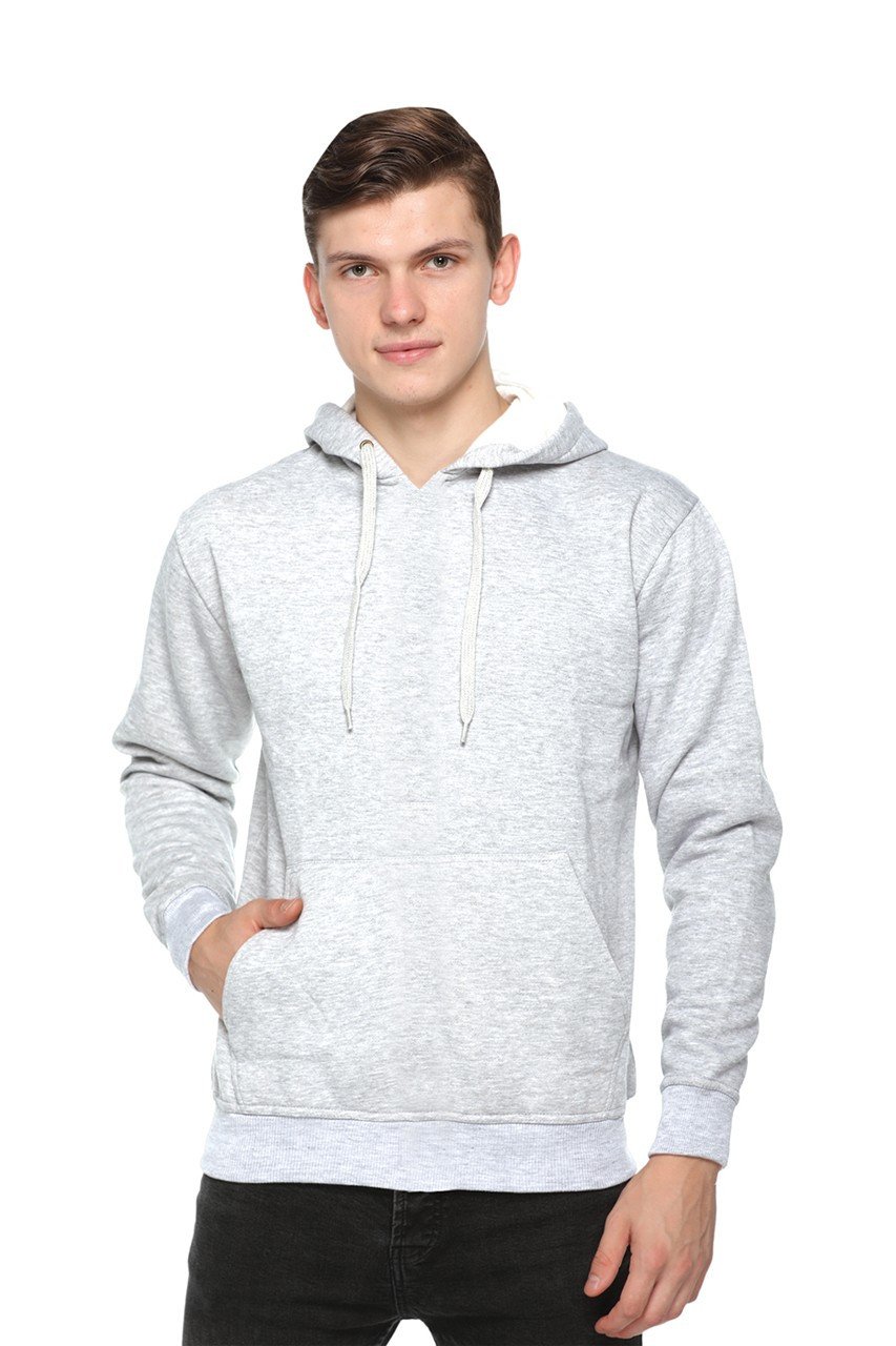 Pikmee Zero Degree White Melange Hoodie